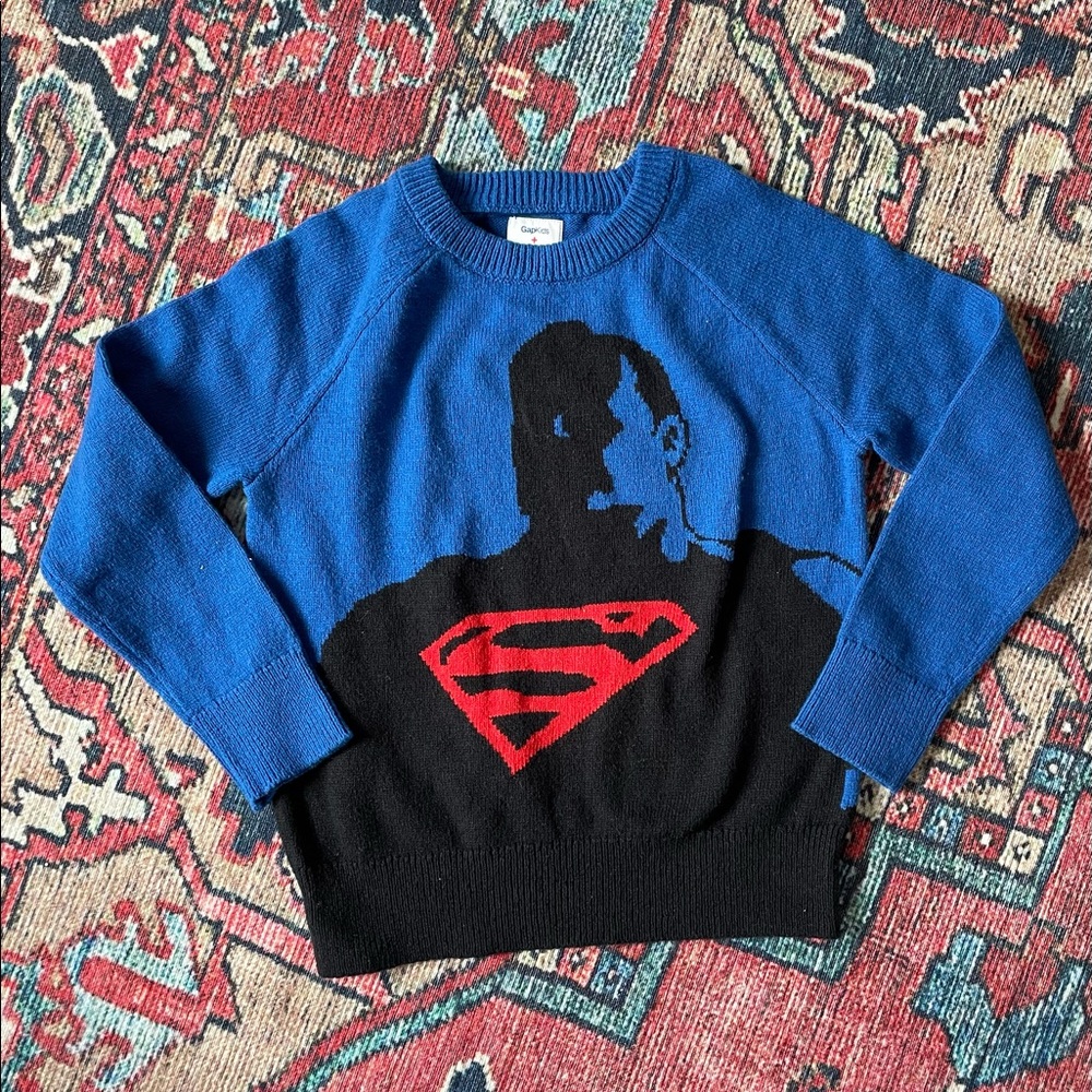 NWOT Gap x Junk Food Superman Sweater Small 6-7
